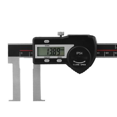 Digital skydelære 25-200x0,01 mm med udad vinklede målespidser